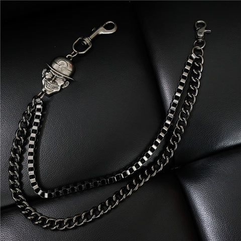 小物 combo closs wallet chain BLK Wallet Chain for Men Mens Wallet Chains Heavy Duty Punk