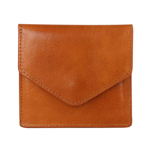Cool Leather Mens Slim Card Wallet Front Pocket Wallets Small Change Wallet for Men - iwalletsmen