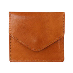Cool Leather Mens Slim Card Wallet Front Pocket Wallets Small Change Wallet for Men - iwalletsmen