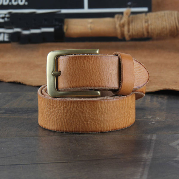 Genuine Leather Punk Rock Biker Trucker Mens Belt Men Black Coffee Belt for Men