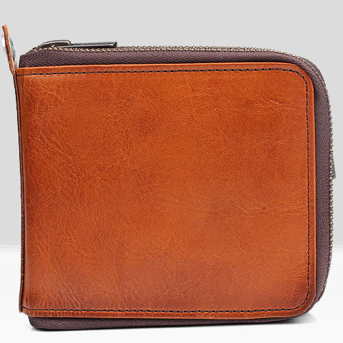 Handmade Mens Cool billfold Leather Wallet Men Small Wallets Bifold for Men - iwalletsmen