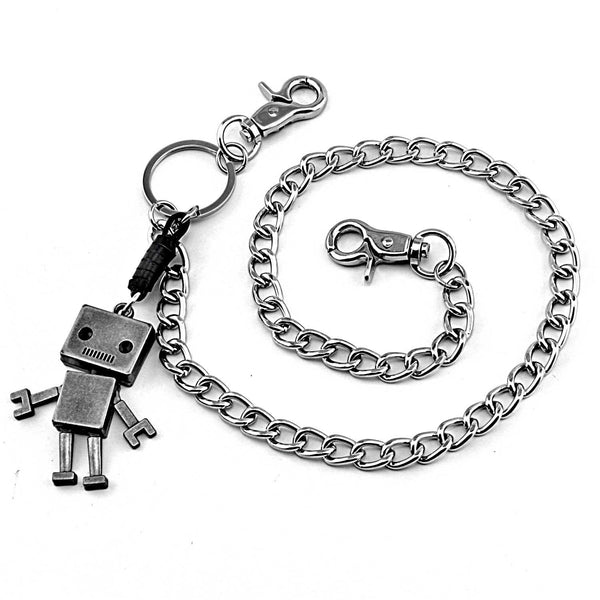 Cool Robot Silver Mens Pants Chain Biker Wallet Chain Jeans Chain Jean Chain Wallet Chain For Men - iwalletsmen