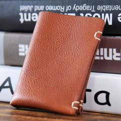 Handmade Leather Mens Cool Wallet Men Slim Wallets Front Pocket Wallet for Men - iwalletsmen