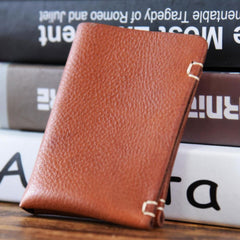 Handmade Leather Mens Cool Wallet Men Slim Wallets Front Pocket Wallet for Men