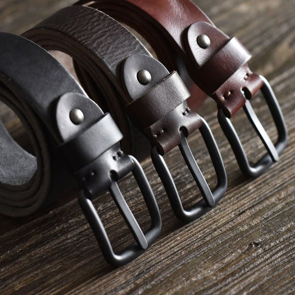 Handmade Leather Mens Leather Men Distress Vintage Brown Black Belt for Men Cool Leather Belt