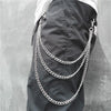 Badass Punk Mens Long Three Layer Jeans Chain Jean Chain Pants Chain Wallet Chain For Men - iwalletsmen