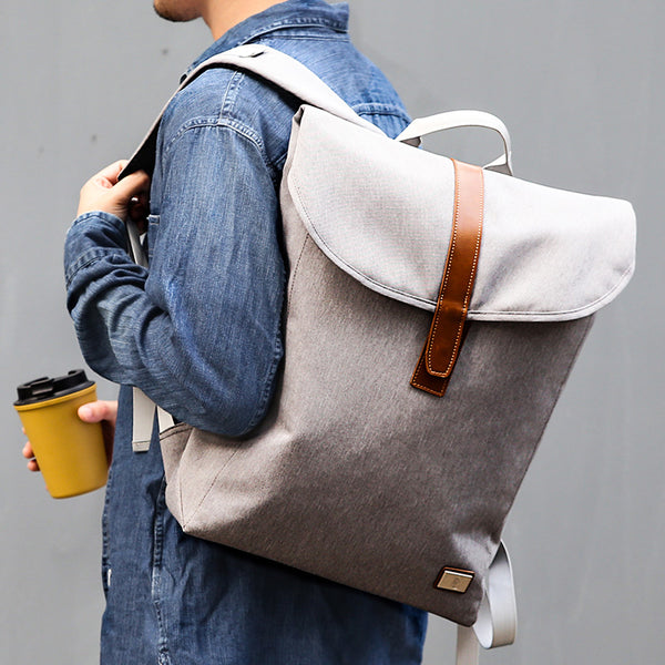 Cool Polyester Fibre Men's 14'' Large Laptop Backpack Travel Backpack For Men - iwalletsmen