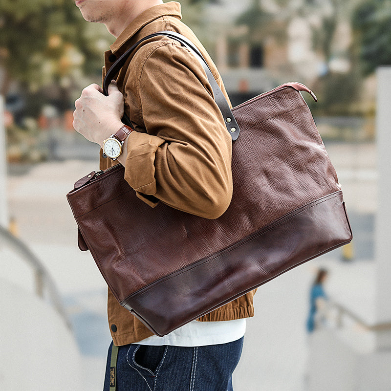 Men's Designer Totes - Leather Shoulder Bags