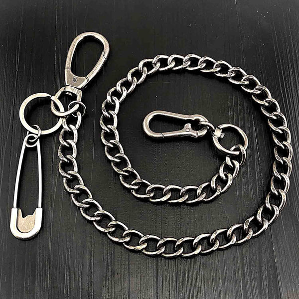 Cool Silver Mens STAINLESS STEEL Pants Chain Fashion Womens Jeans Chain Jean Chain Wallet Chain For Men - iwalletsmen