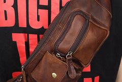 Leather Belt Bag Mens Fanny Back Waist Bag Fanny Bags For Men - iwalletsmen
