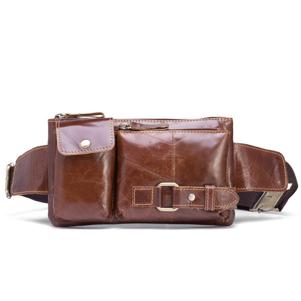 Cool LEATHER MENS BELT BAG FANNY BACK WAIST BAGs FANNY BAGS FOR MEN - iwalletsmen