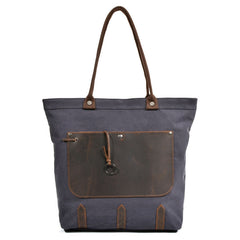 Mens Waxed Canvas Large Tote Bag Canvas Handbag Canvas Shoulder Bag for Men - iwalletsmen