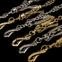 Brass Silver biker Tibetan wallet Chains for chain wallet biker wallet trucker wallet