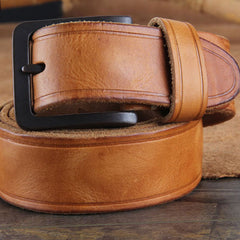 Genuine Leather Punk Rock Biker Trucker Mens Belt Men Black Coffee Belt for Men