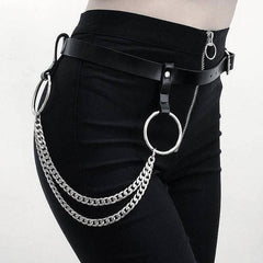 Cool Womens Mens Big Rings Double Pants Chain Jeans Chain Jean Chain Wallet Chain For Men - iwalletsmen