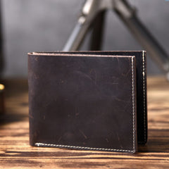 Handmade Leather Mens Cool Wallet Men Slim Wallets Front Pocket Wallet for Men - iwalletsmen