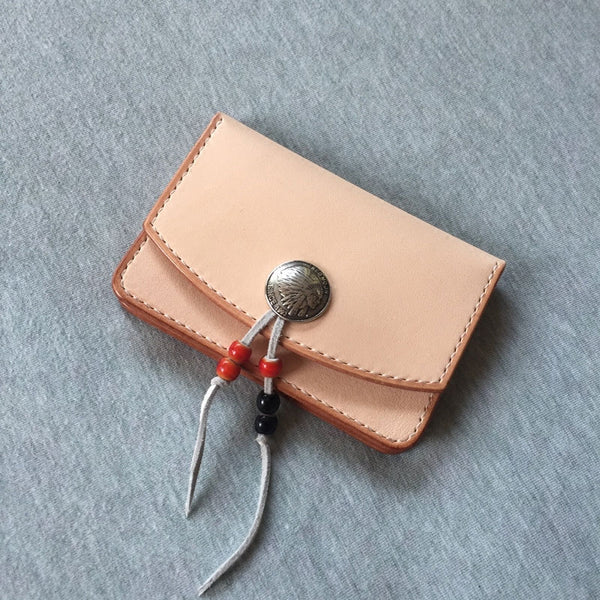 Handmade Leather Mens Cool Slim Leather Envelope Wallet Men Small Wallets Bifold for Men