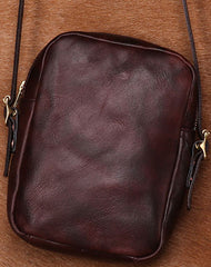 Cool Leather Mens Camera Bag Small Shoulder Bag Crossbody Bags For Men - iwalletsmen