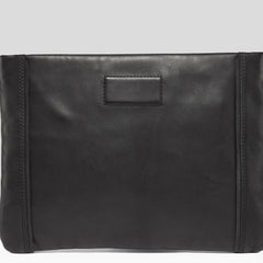 Genuine Leather Mens Clutch Cool Slim Wallet Zipper Clutch Wristlet Wallet for Men - iwalletsmen