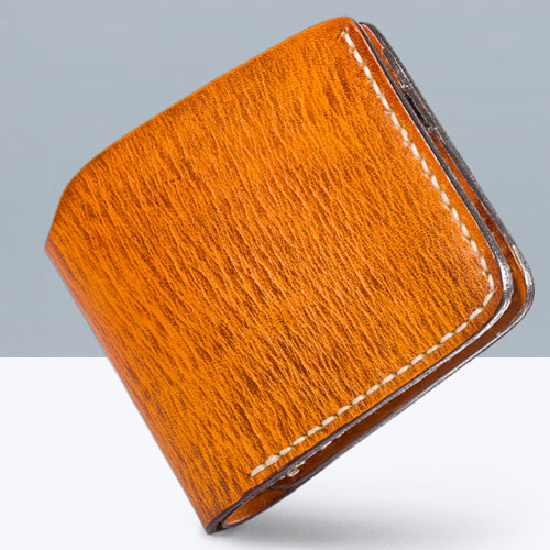 Handmade Mens Cool billfold Leather Wallet Men Small Slim Wallets Bifold for Men - iwalletsmen