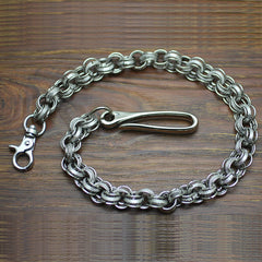 Cool Men's Handmade 3D Stainless Steel Pants Chain Biker Wallet Chain For Men - iwalletsmen