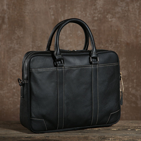 Handmade Leather Mens Cool Messenger Bag Work Bag Business Bag Briefcase Bag for men