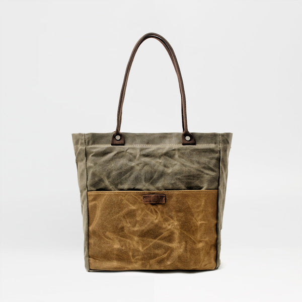 Casual Canvas Leather Black Ladies Mens Shopping Bag Tote Bag Shoulder Bag Tote Purse For Women - iwalletsmen