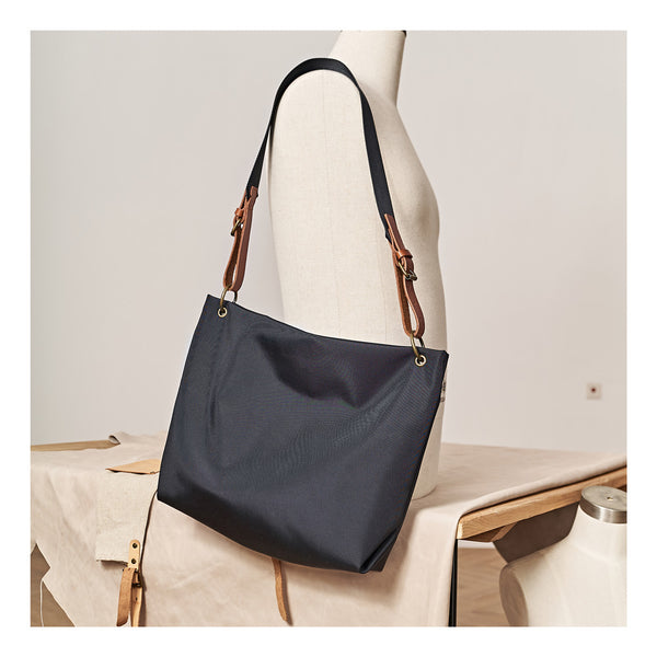 Fashion Nylon Mens Womens Black Tote Shoulder Bag Messenger Bag Messenger Tote Bag for Men Women - iwalletsmen