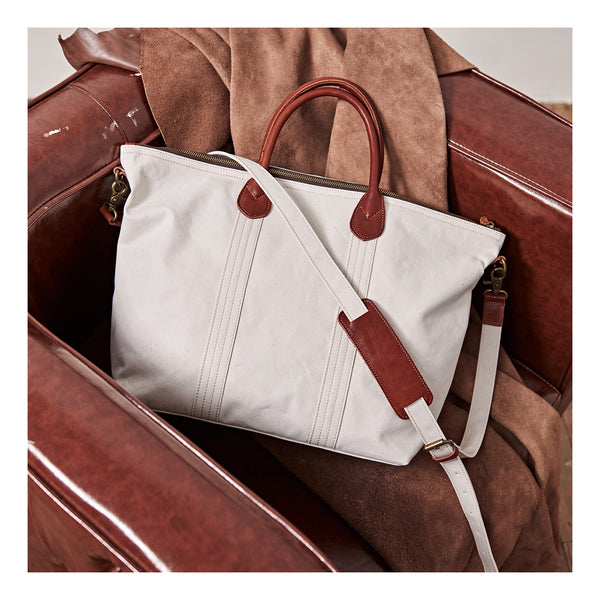 Cool Canvas Leather Mens Tote Bag 15'' Messenger Bags Handbag Canvas Tote Shoulder Bag for Men Women - iwalletsmen