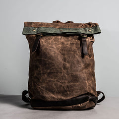 Vintage Canvas Backpack for men Travel Bag for men - iwalletsmen
