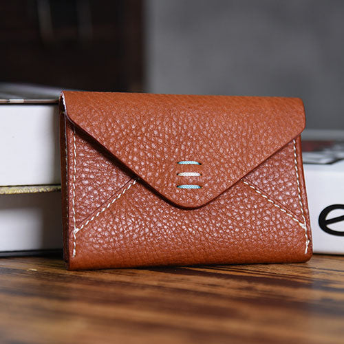 Handmade Mens Cool billfold Leather Wallet Men Small Card Slim Wallets Bifold for Men - iwalletsmen