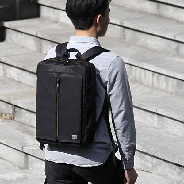Cool Nylon cloth Men's Black Travel Backpack Large Backpack Laptop Backpack For Men - iwalletsmen