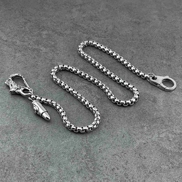 Cool Stainless Steel Mens Bullet Pants Chain Wallet CHain Biker Wallet Chain For Men - iwalletsmen