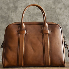 Genuine Leather Mens Cool Messenger Bag Briefcase Work Bag Business Bag for men