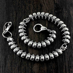 Ghost Head Titanium Steel Pants Chain Metal Wallet Chain Locomotive Punk Waist Chain For Men - iwalletsmen