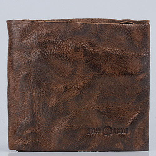 Genuine Leather Mens Cool Slim Leather Wallet Men Small Wallets Bifold for Men - iwalletsmen