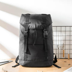 Black Cool Mens Nylon 15 inches Large Student Backpacks Hiking Backpacks Travel Backpacks Laptop Backpack for men - iwalletsmen