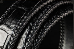 Handmade Genuine Leather Mens Belt Custom Cool Leather Men Black Belt for Men