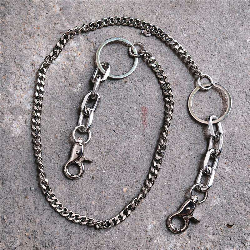 Badass Silver Womens Mens Jeans Chain Jean Chain Pants Chain Long Biker Wallet Chain For Men - iwalletsmen