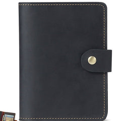 Cool Leather Mens Small Passport Wallet Slim Travel Wallets for Men - iwalletsmen