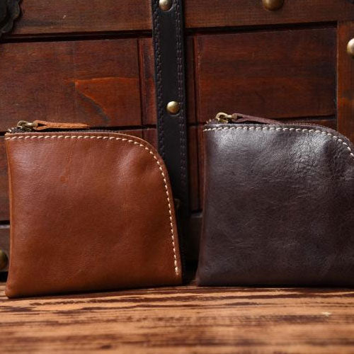  L Shape Zipper Front Pocket Wallet for Men