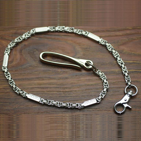 Cool Men's Stainless Steel Silver Jeans Chain Jean Chain Pants Chain Wallet Chain For Men - iwalletsmen