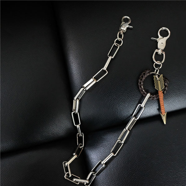 Badass Mens Arrow Stainless Key Chain Pants Chain Wallet Chain For Men - iwalletsmen