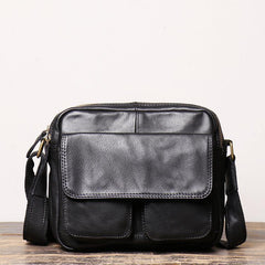 Black LEATHER MEN'S Small Side bag Brown Side Bag MESSENGER BAG Brown Courier Bag FOR MEN - iwalletsmen