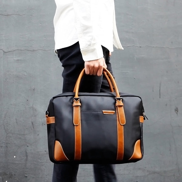 Fashion Nylon Clothing Black Men's Large Handbag Briefcase Business Laptop Business For Men - iwalletsmen