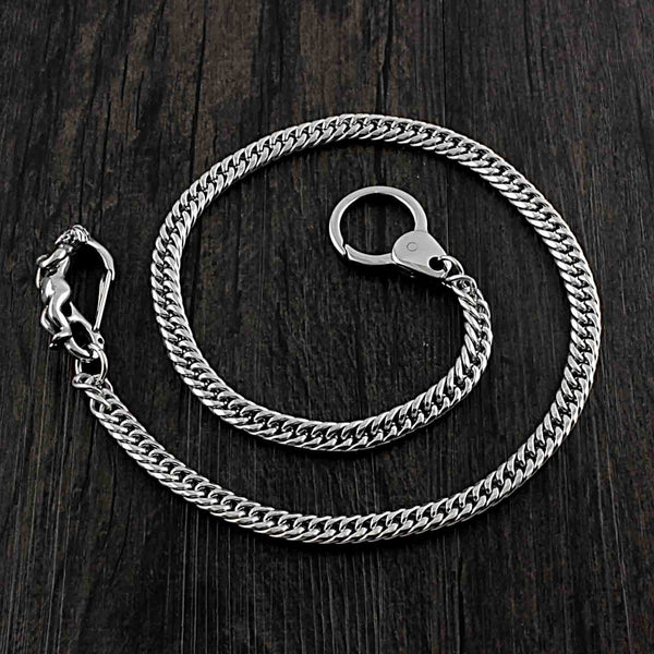 SOLID STAINLESS STEEL BIKER Cool WALLET CHAIN LONG PANTS CHAIN Jeans Chain Jean Chain FOR MEN - iwalletsmen