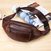 Vintage Leather Brown Men's Fanny Pack Chest Bag Waist Bag For Men - iwalletsmen
