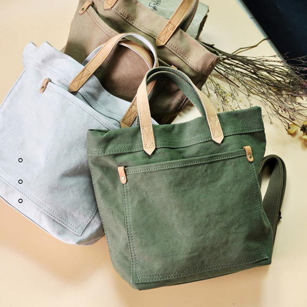 Minimalist Mens Womens Canvas Small Shoulder Tote Bag Messenger Bag Handbag Canvas Side Bag For Men Women - iwalletsmen