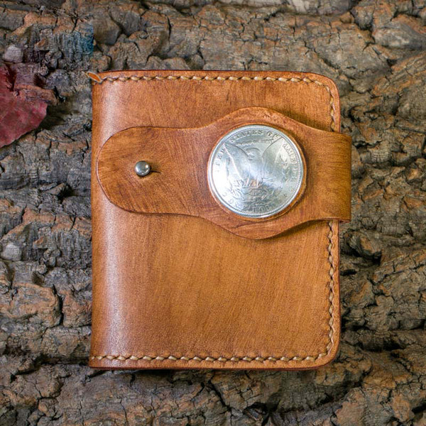 Handmade Leather billfold Mens Chain Biker Wallet Cool Leather Wallet With Chain Wallets for Men - iwalletsmen