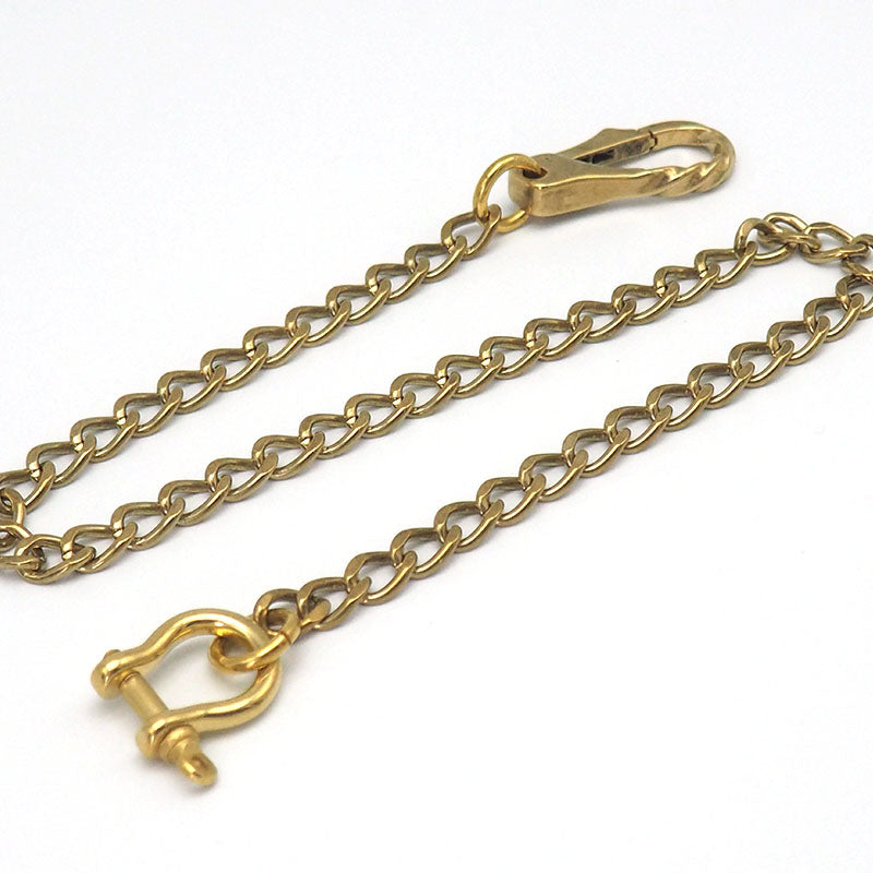 Badass Brass Wallet Chain 18'' Key Chain Gold Wallet Chain Pants Chain For Men - iwalletsmen